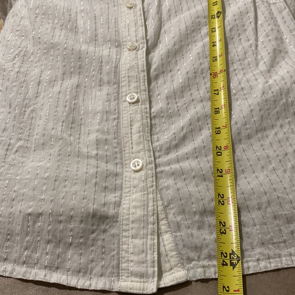 Crazy Horse by Liz Claiborne white button down cotton blouse - Picture 10 of 10